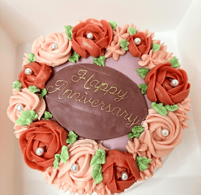 Floral Anniversary cake