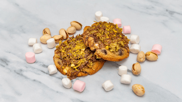 MINI BOX Dubai Pistachio Kunafa Chocolate, Kunafa Brownies, Kunafa Chunky chocolate chip Cookie
