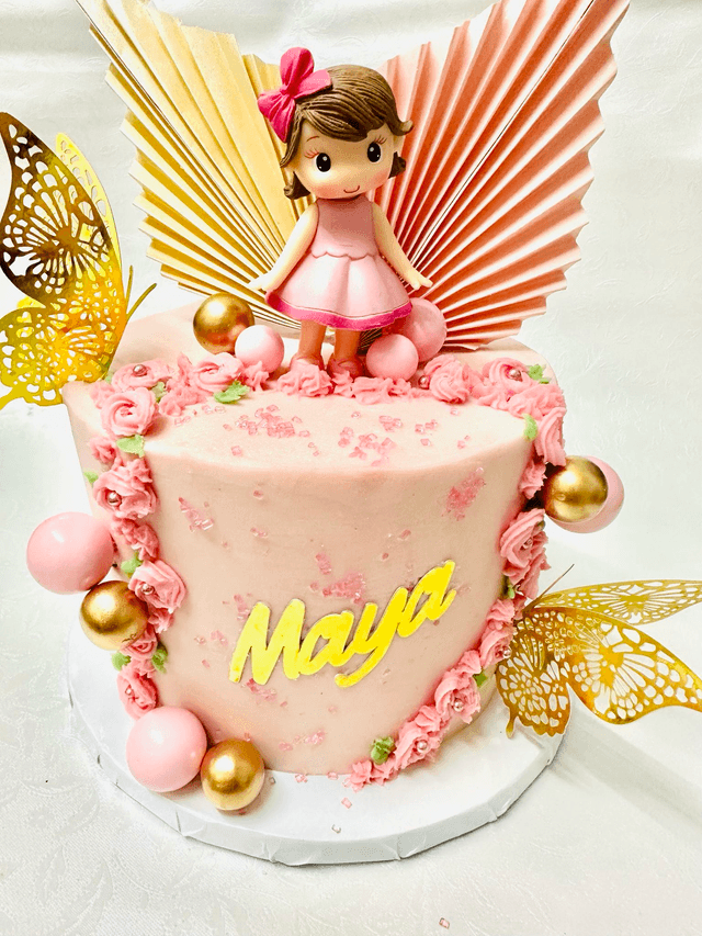 Cute Doll Birthday cake