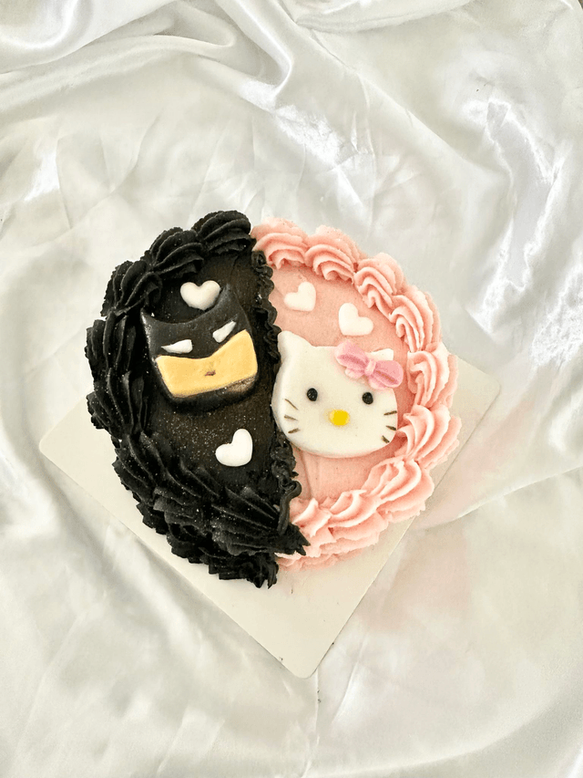 Hello Kitty & Batman Birthday cake