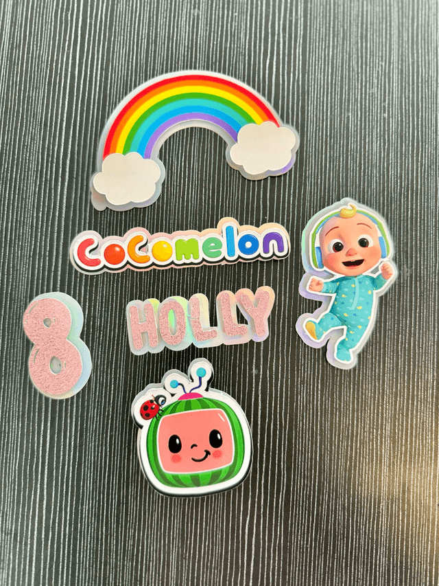 Personalised Coco Melon Cake toppers
