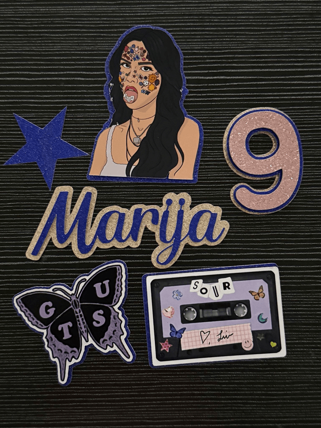 Personalised Olivia Rodrigo Cake toppers