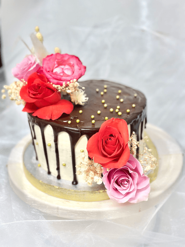 Chocolate Drip Birthday Cake