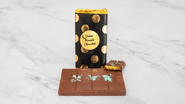 Viral Dubai 75% Pistachio Kunafa Chocolate 200g x 2
