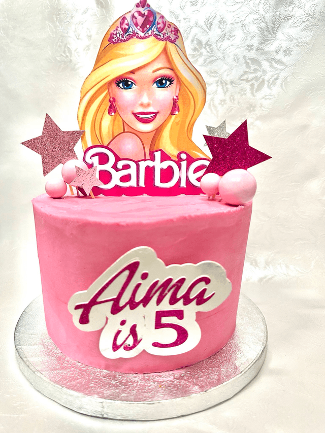 Pink Barbie Birthday cake