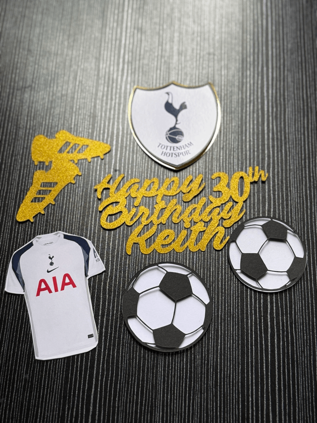 Personalised Tottenham football Cake topper