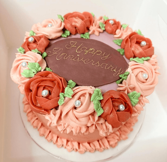 Floral Anniversary cake