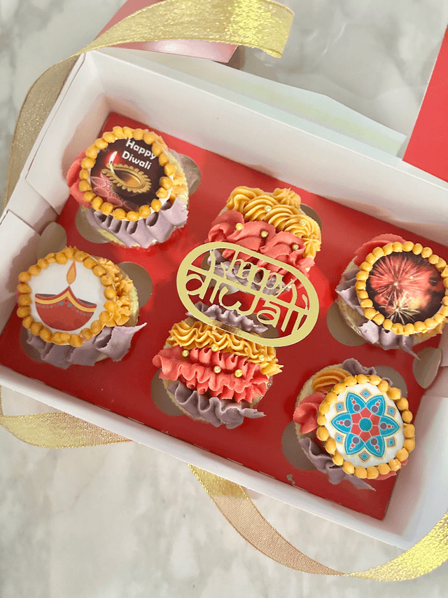 Diwali Bento Cake & Cupcakes