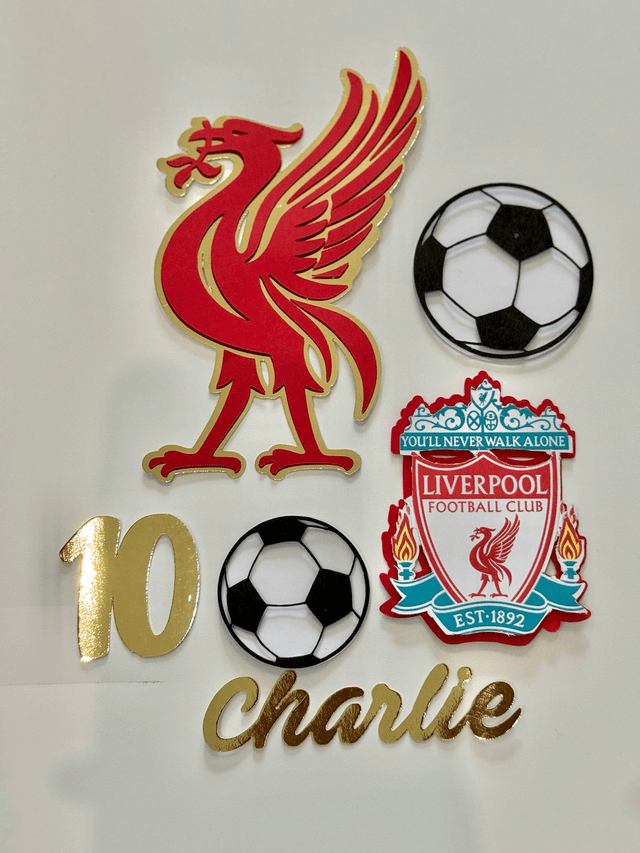 Personalised Liverpool football Cake topper