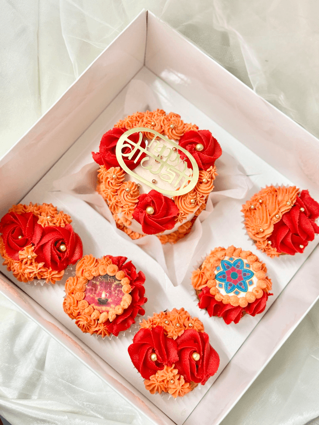 Diwali Bento Cake & Cupcakes
