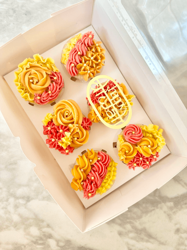 Ramadan EID Mubarak Cupcakes Box