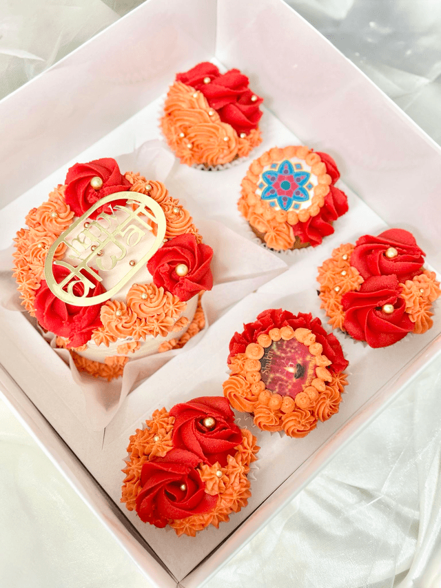 Diwali Bento Cake & Cupcakes